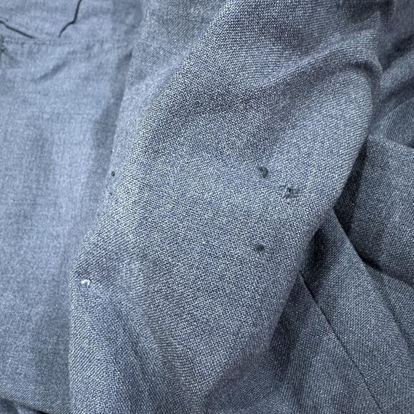 Vintage Military Jacket Mens 39L Button Front Four Pocket Epaulets 90s FLAW - Picture 6 of 8